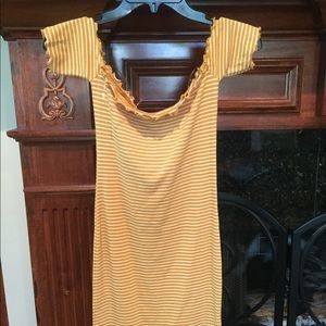 Forever21 striped bodycon dress